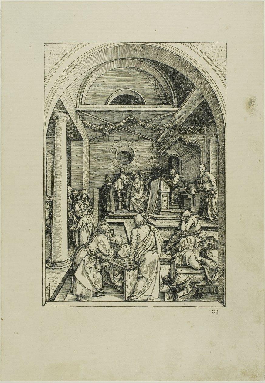 Krisztus az orvosok között, A Szűz életéből alkotó: Albrecht Dürer