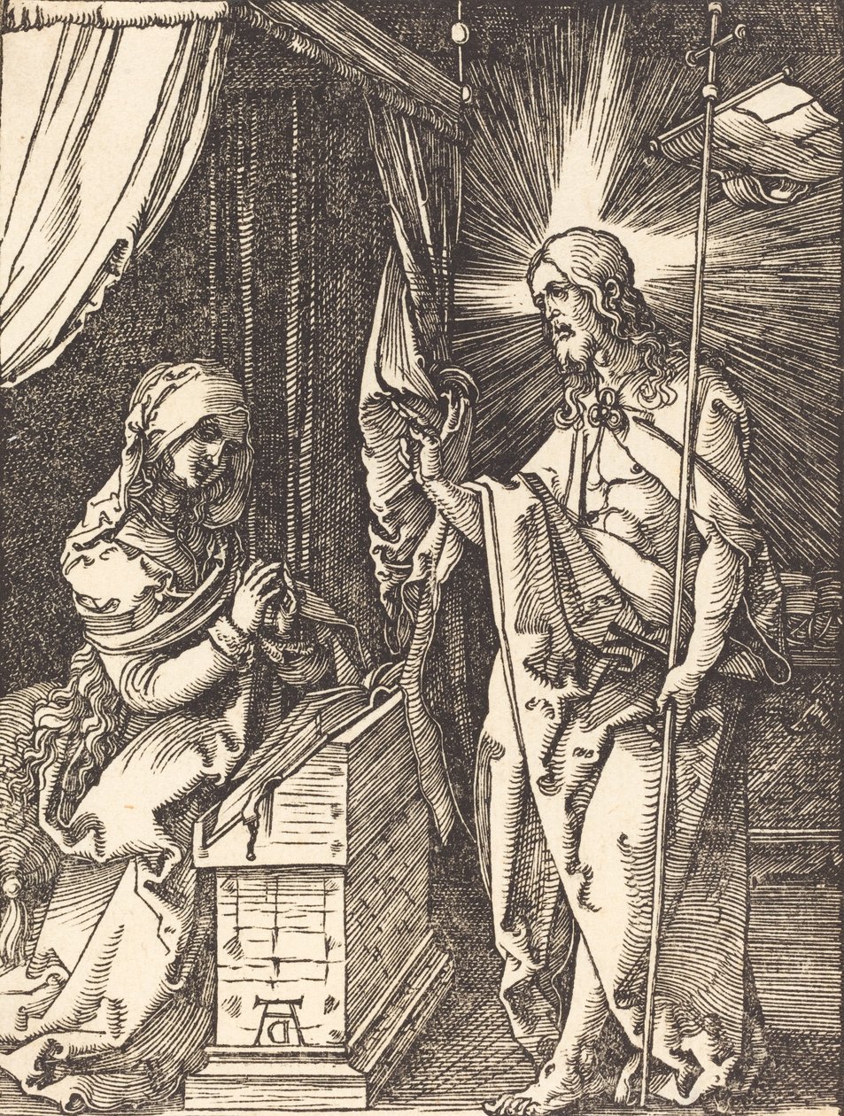 Christ Appearing to His Mother, probably c. 15091510.  alkotó: Albrecht Dürer