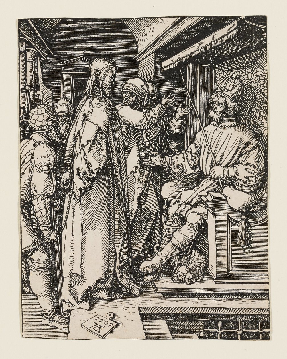 Krisztus Heródes előtt alkotó: Albrecht Dürer