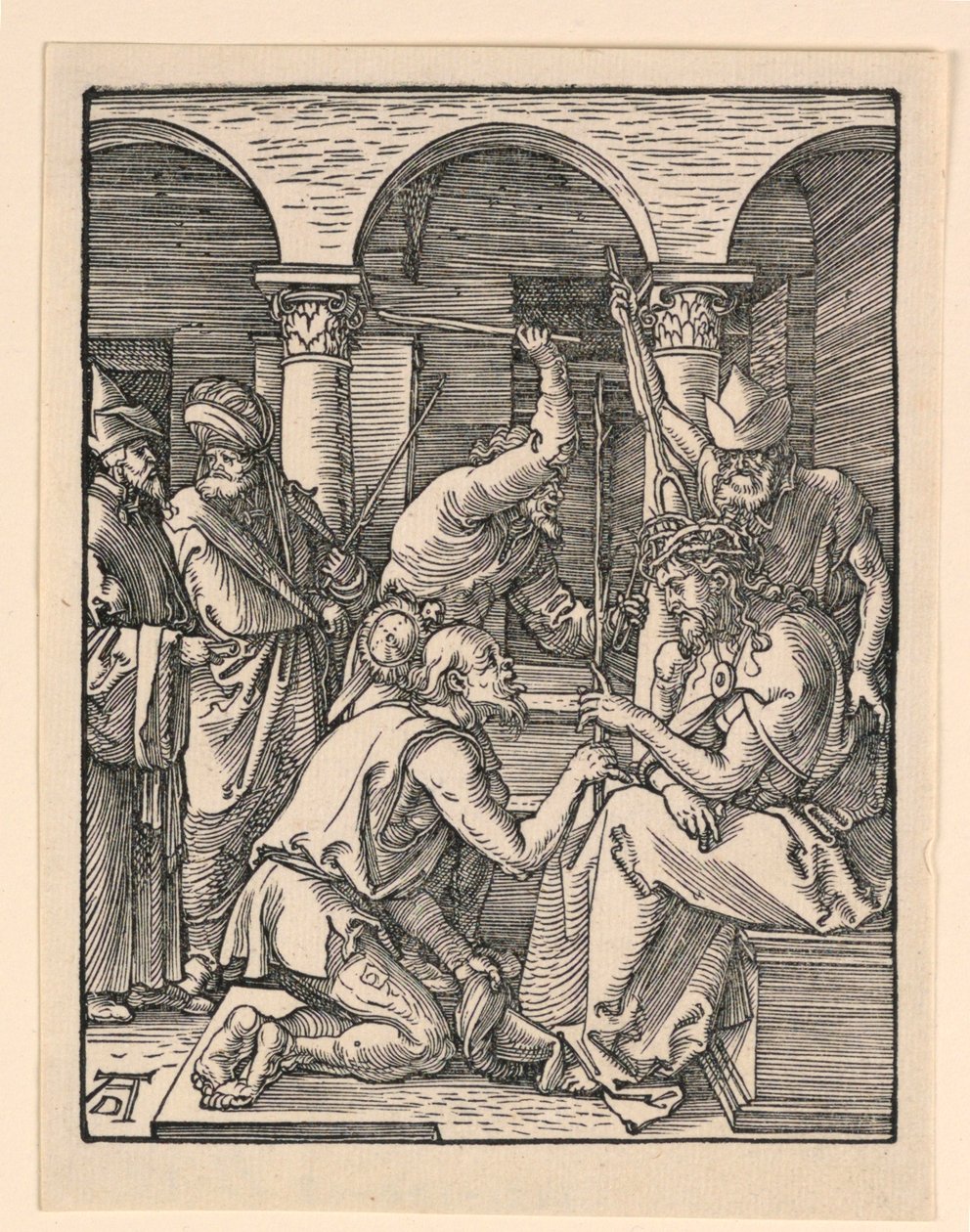 A tövisekkel koronázott Krisztus, A kis szenvedély sorozatból alkotó: Albrecht Dürer