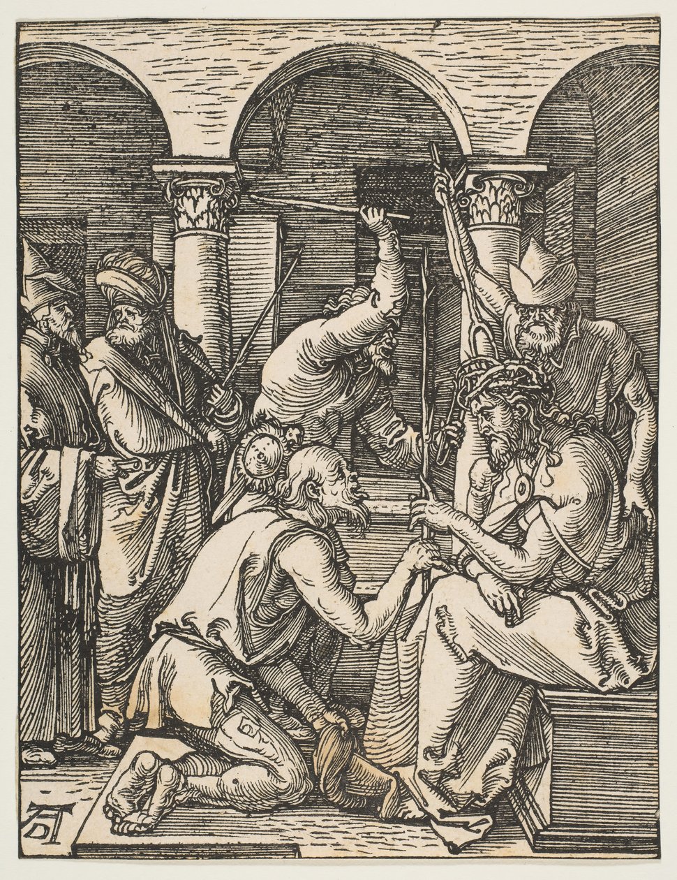 A tövisekkel megkoronázott Krisztus, A kis szenvedélyből, kb. 1509. alkotó: Albrecht Dürer