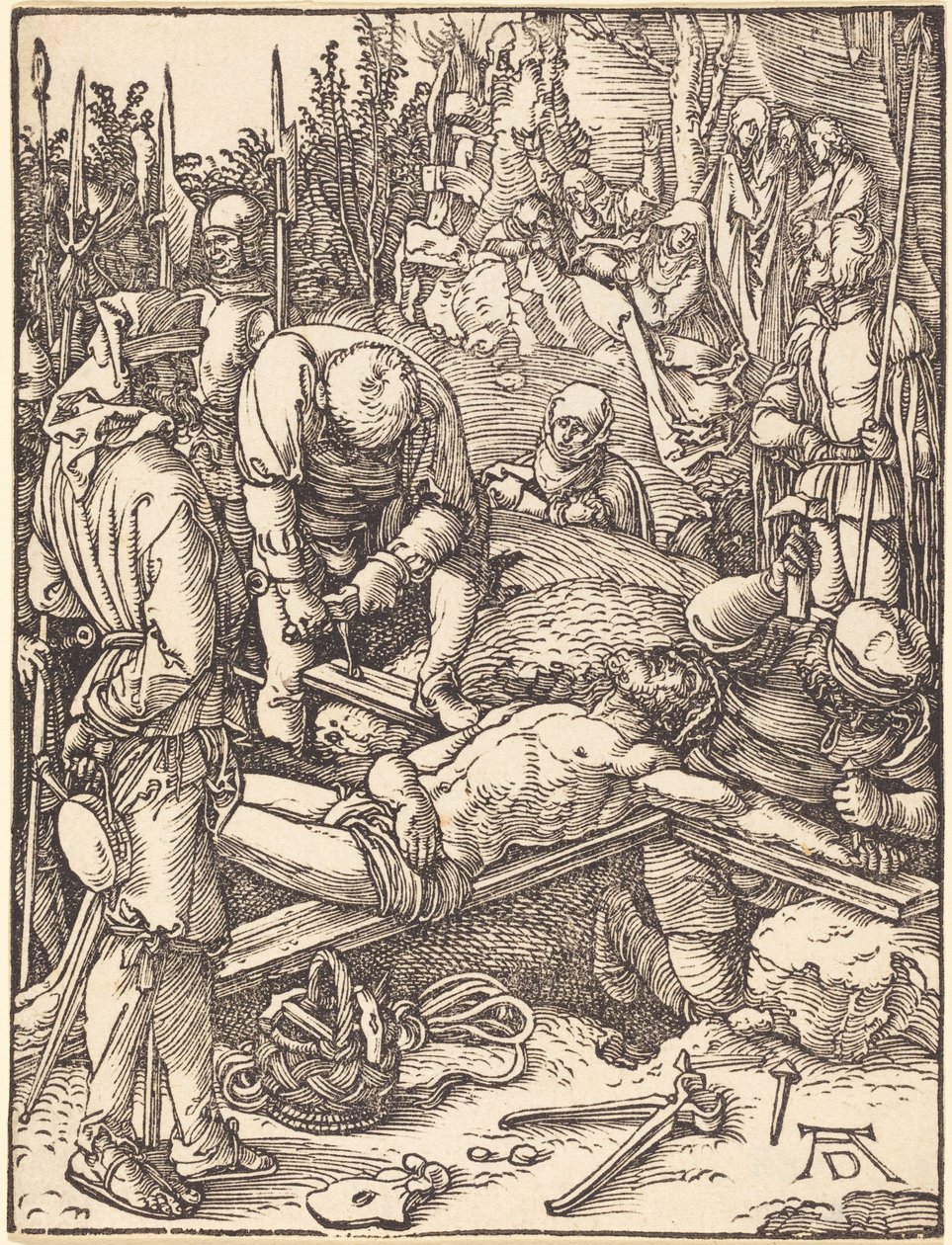 Krisztus a keresztre szegezve alkotó: Albrecht Dürer