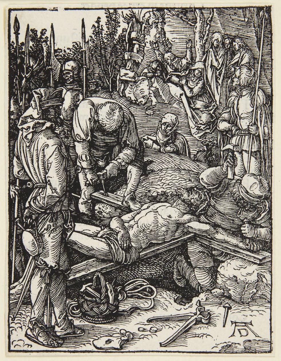Krisztus a keresztre szegezve alkotó: Albrecht Dürer