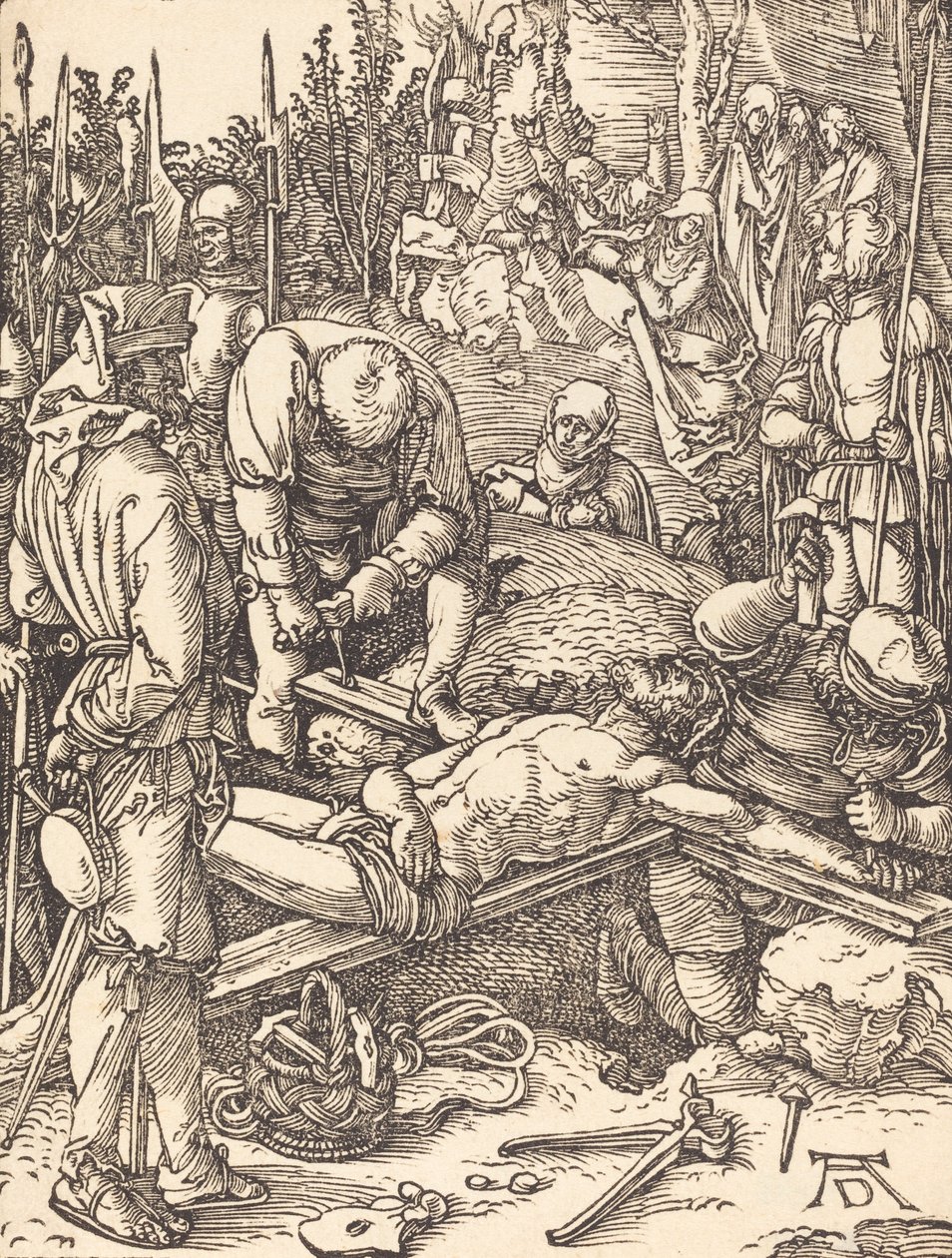 A keresztre szegezett Krisztus, valószínűleg c. 15091510. alkotó: Albrecht Dürer