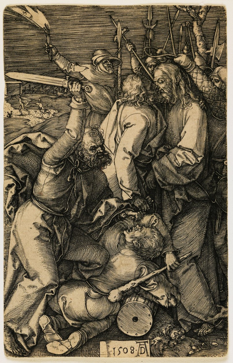 Krisztust elfogják a zsidók alkotó: Albrecht Dürer