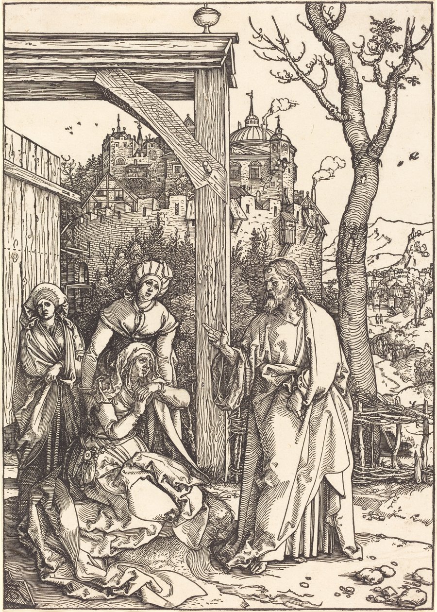 Krisztus búcsút vesz az anyjától alkotó: Albrecht Dürer