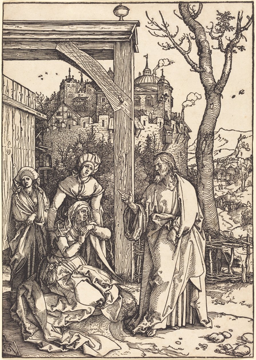 Krisztus búcsút vesz anyjától alkotó: Albrecht Dürer