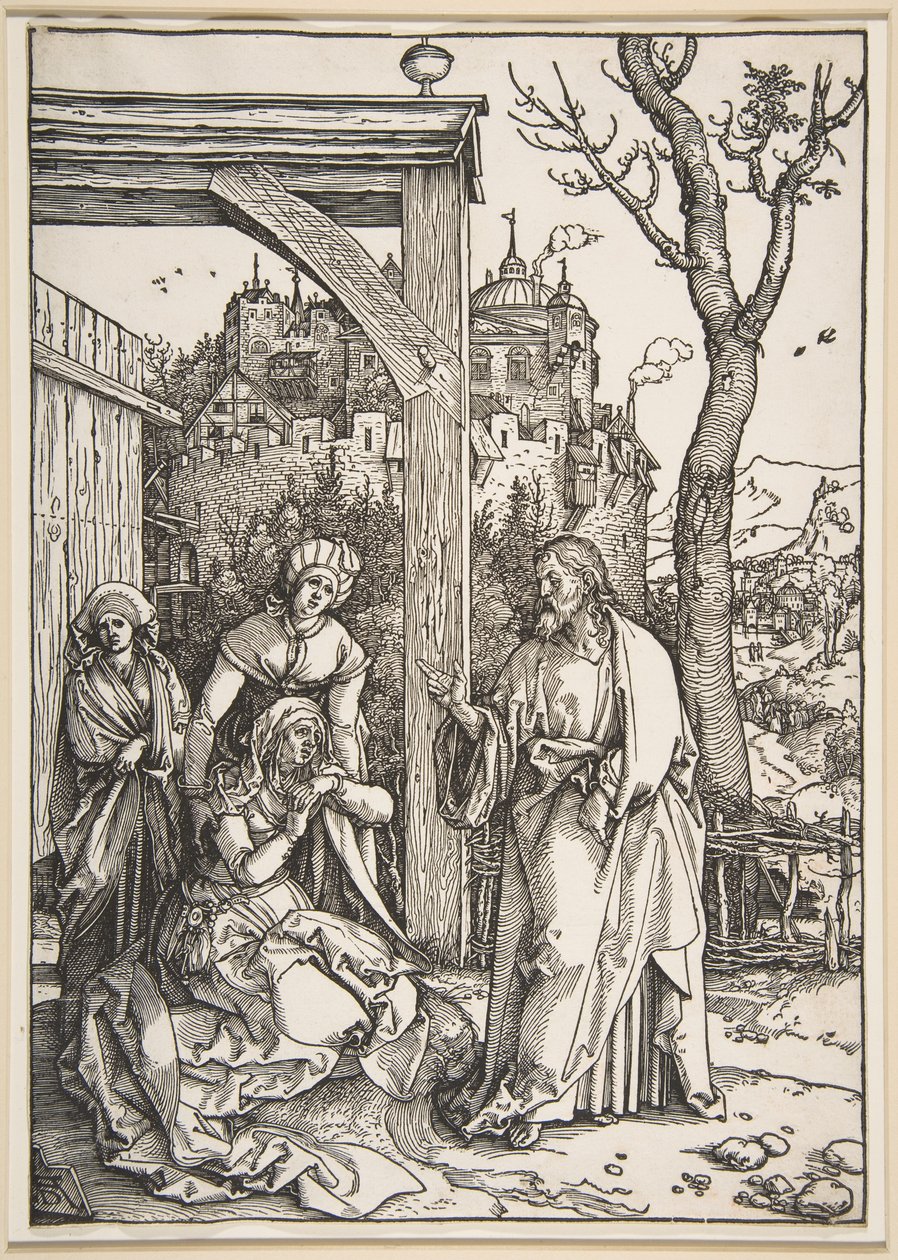 Krisztus búcsút vesz anyjától, "Szűz Mária élete" című sorozatból alkotó: Albrecht Dürer
