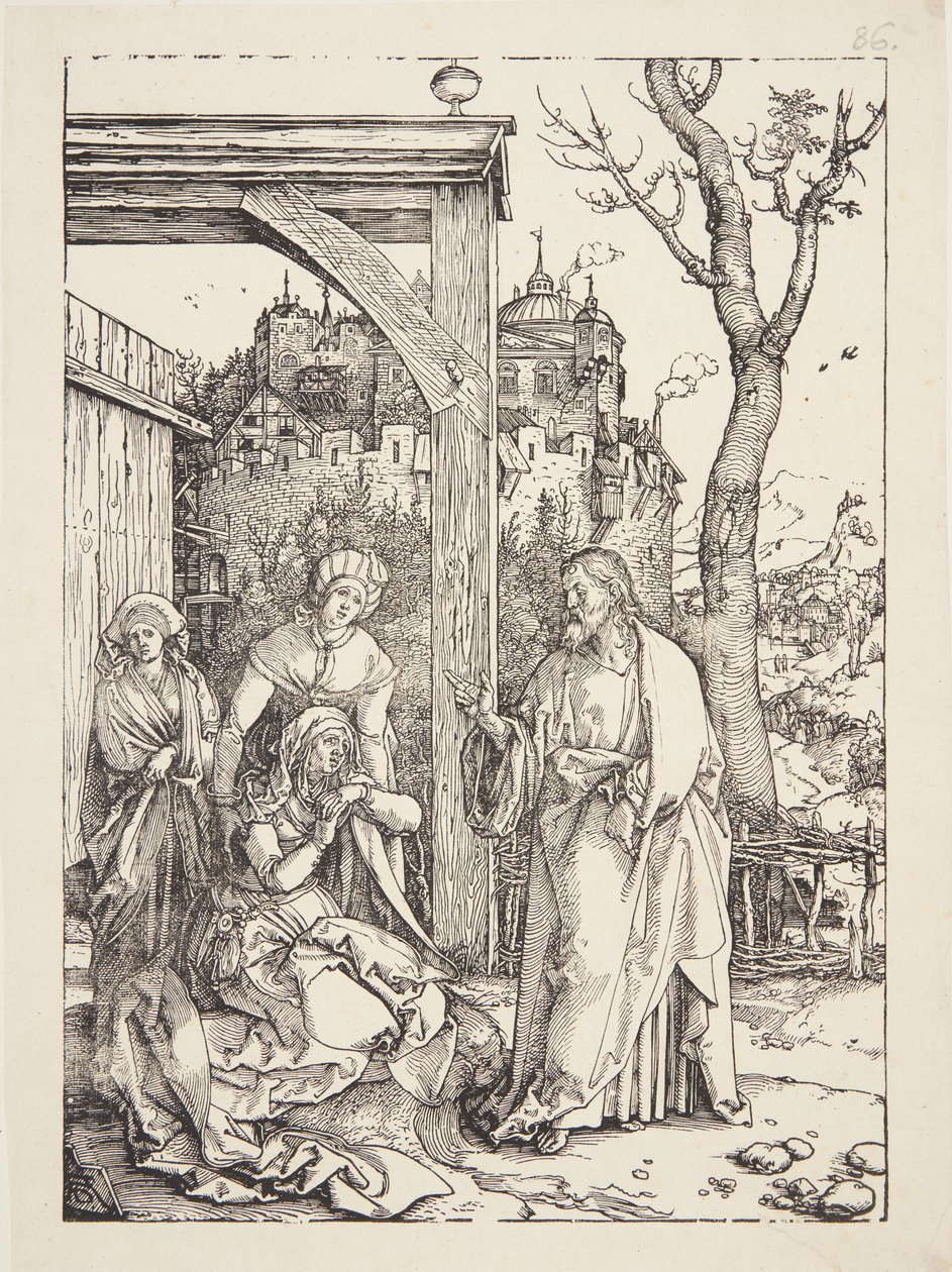 Krisztus búcsút vesz édesanyjától alkotó: Albrecht Dürer