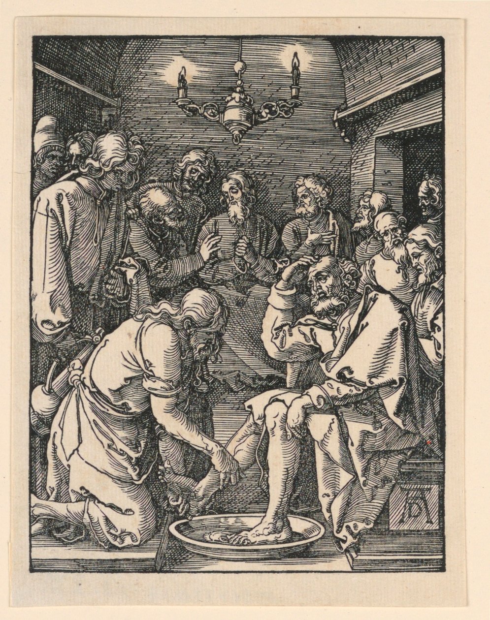 Krisztus Mossa a lábakat, A kis szenvedély sorozatból alkotó: Albrecht Dürer