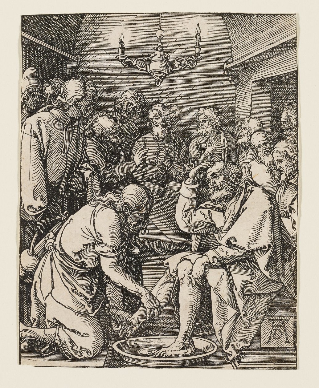 Krisztus megmossa a tanítványok lábát alkotó: Albrecht Dürer