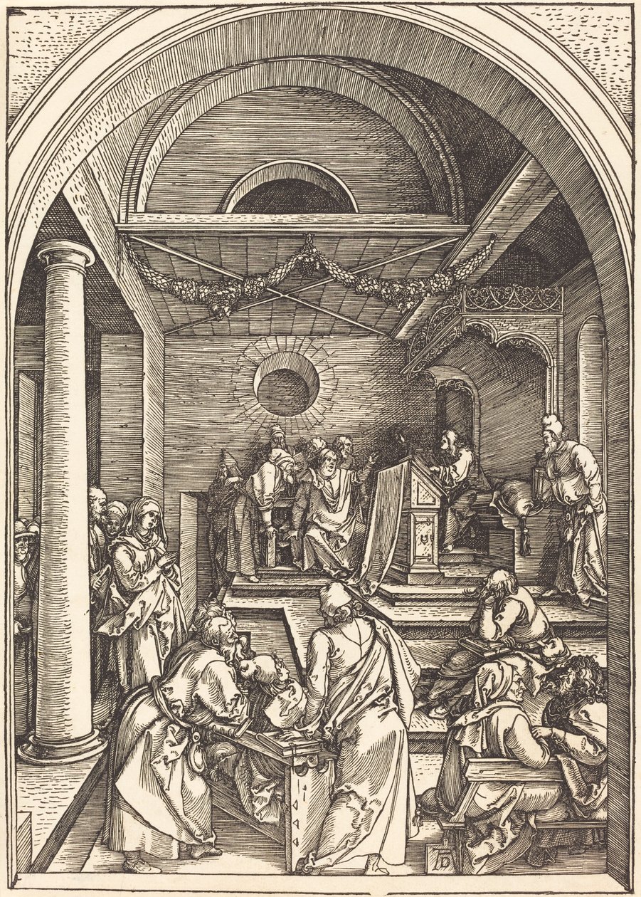 Krisztus az orvosok között alkotó: Albrecht Dürer
