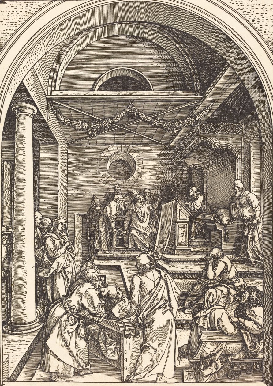 Krisztus az orvosok között c. 15031504. alkotó: Albrecht Dürer