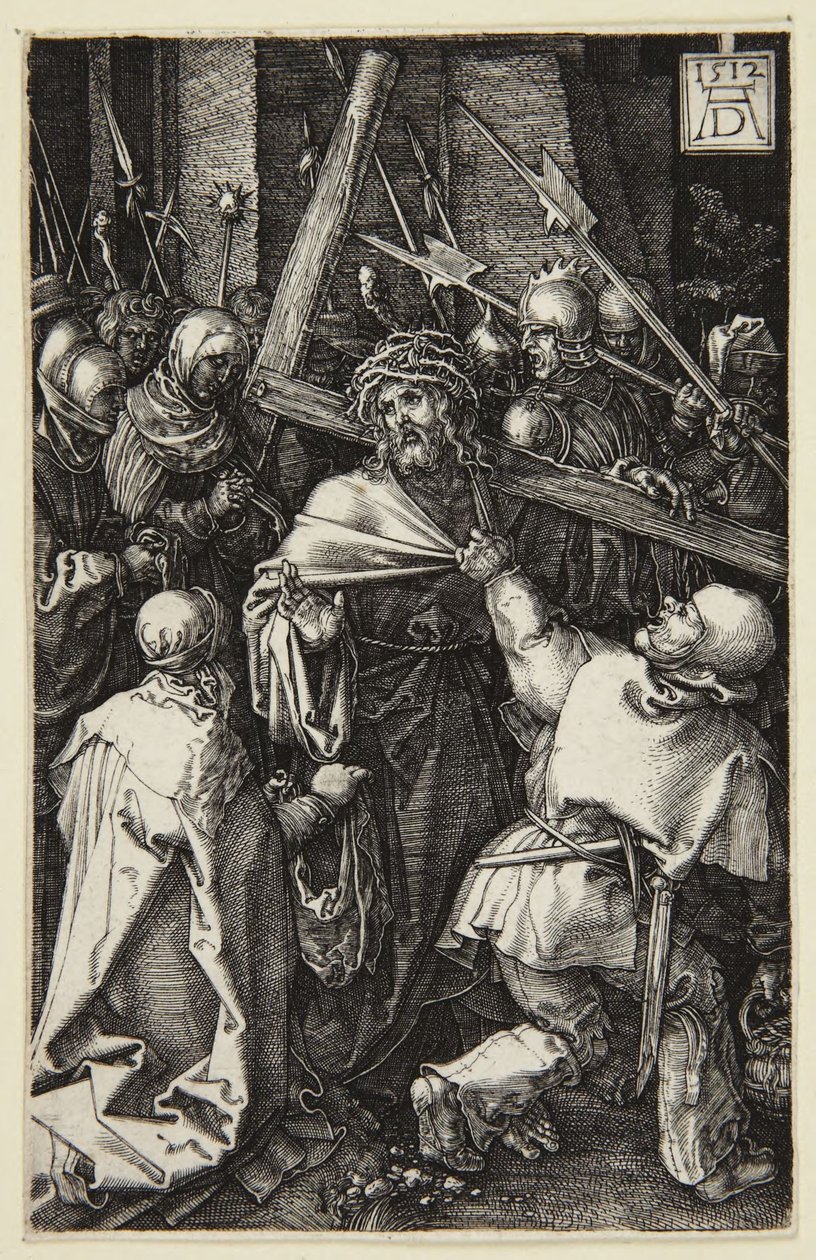 Krisztus viszi a keresztet (a Metszett passió sorozat) alkotó: Albrecht Dürer