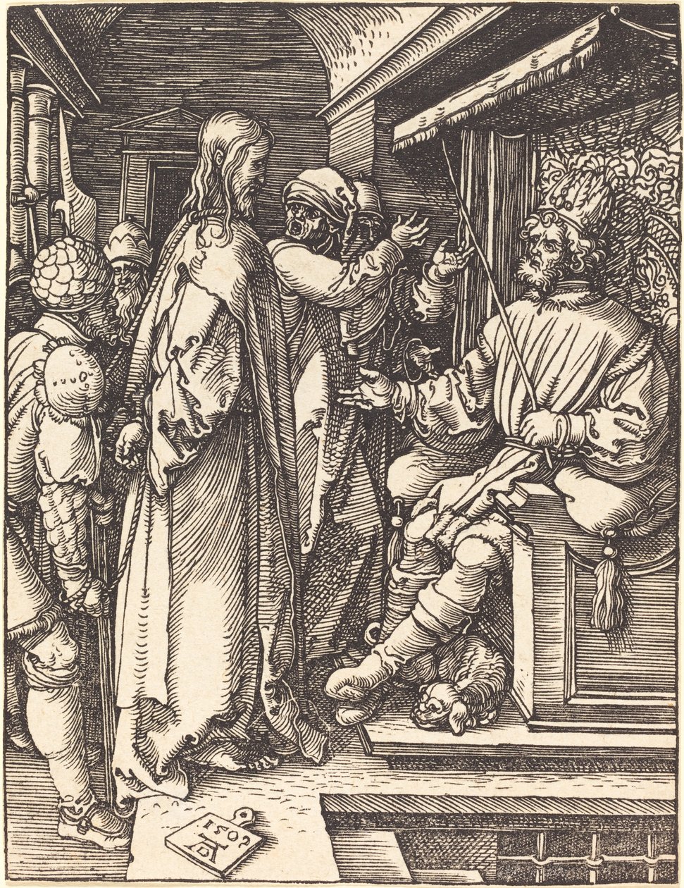 Krisztus Heródes előtt alkotó: Albrecht Dürer