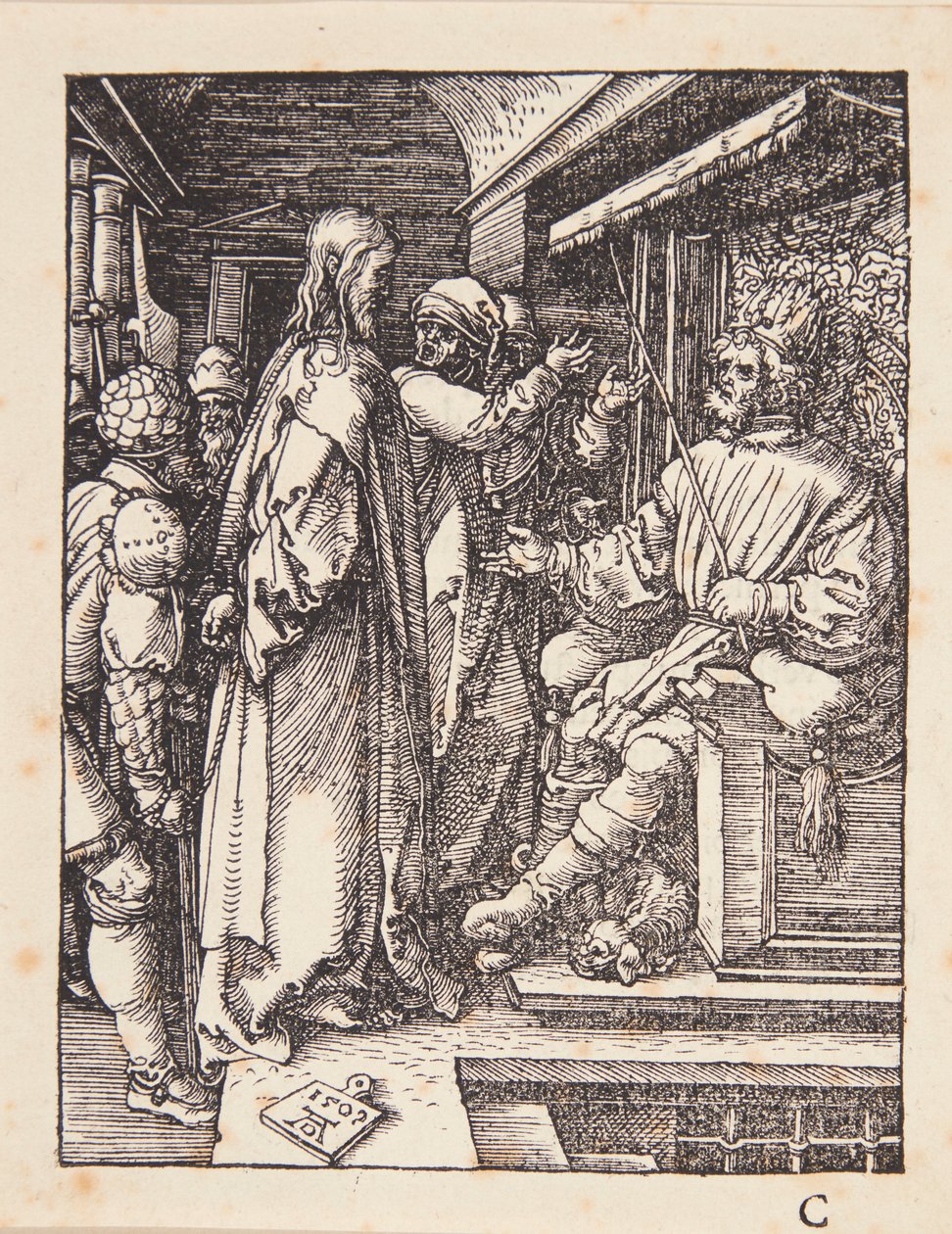 Krisztus Heródes előtt alkotó: Albrecht Dürer
