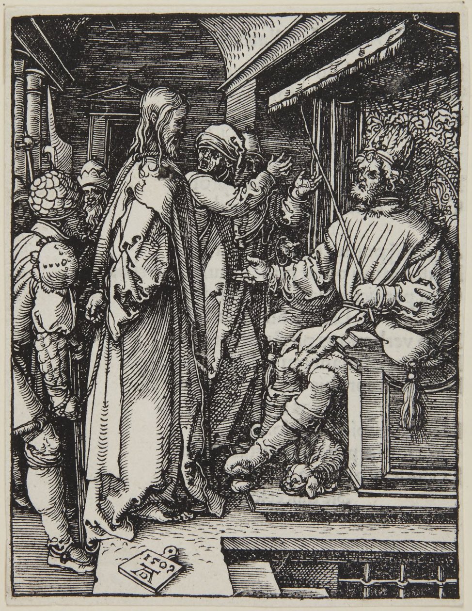 Krisztus Heródes előtt alkotó: Albrecht Dürer