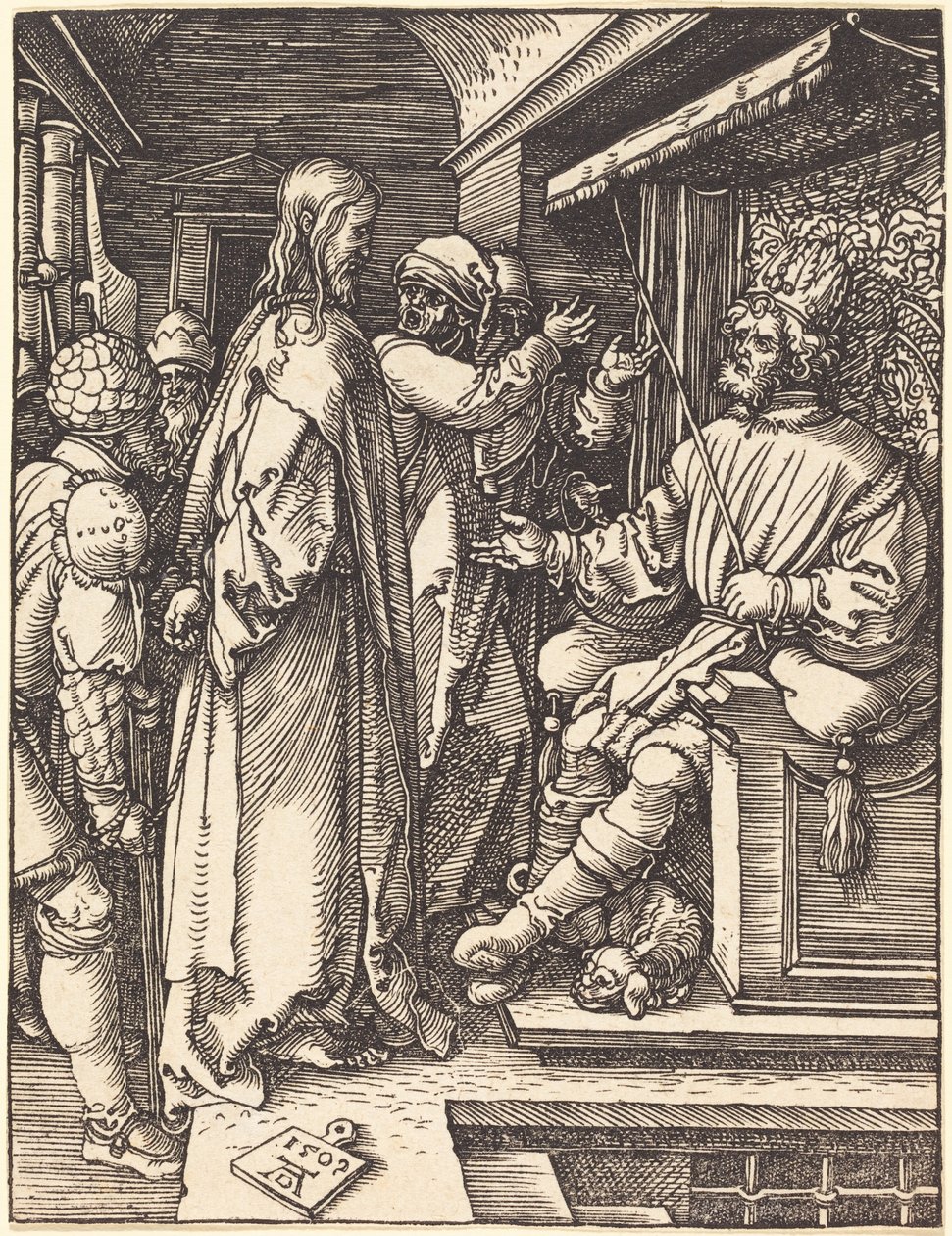 Krisztus Heródes előtt alkotó: Albrecht Dürer