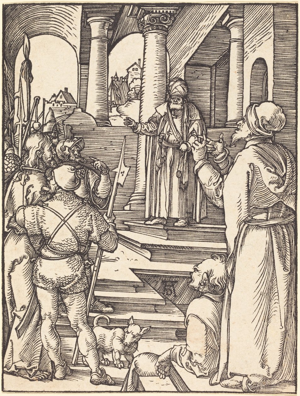 Krisztus Pilátus előtt alkotó: Albrecht Dürer