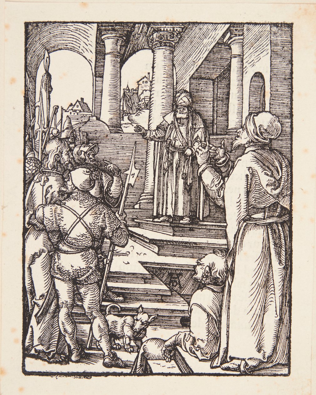 Krisztus Pilátus előtt alkotó: Albrecht Dürer