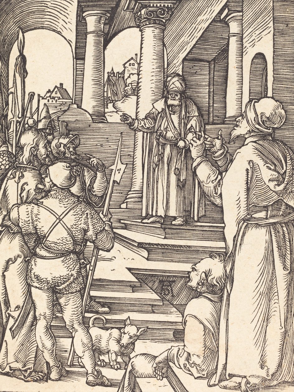 Krisztus Pilátus előtt, valószínűleg c. 15091510. alkotó: Albrecht Dürer