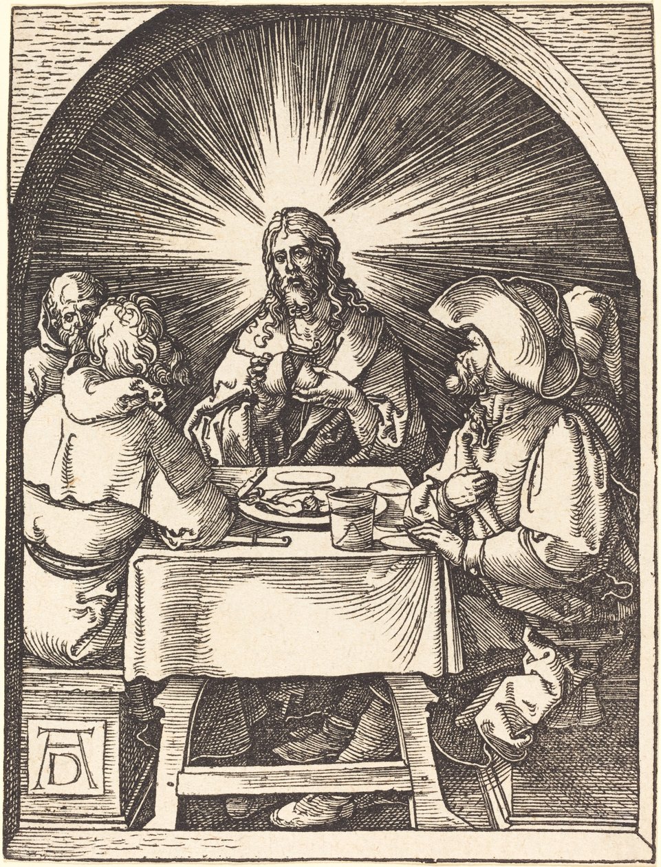 Krisztus Emmausban alkotó: Albrecht Dürer