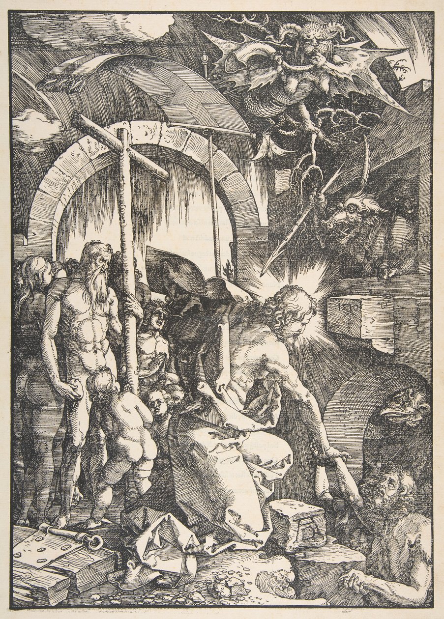 Krisztus a limbusban, „A nagy passió” című műből alkotó: Albrecht Dürer