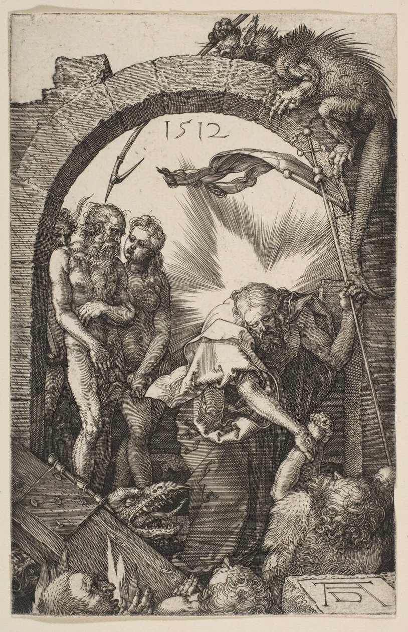 Christ in Limbo, A szenvedésből, 1512. alkotó: Albrecht Dürer