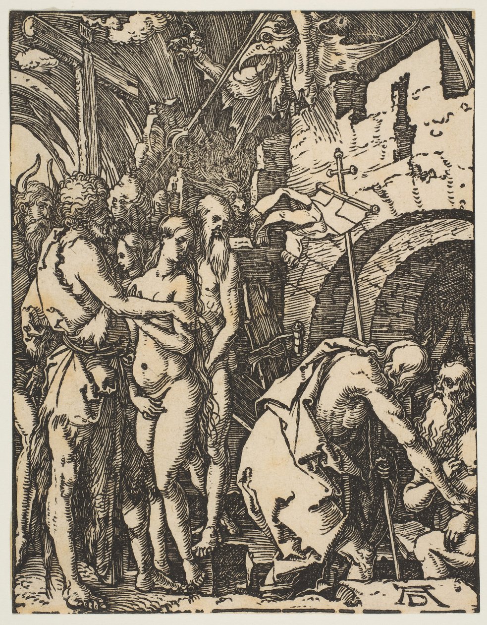 Christ in Limbo, A kis szenvedésből, kb. 1509. alkotó: Albrecht Dürer
