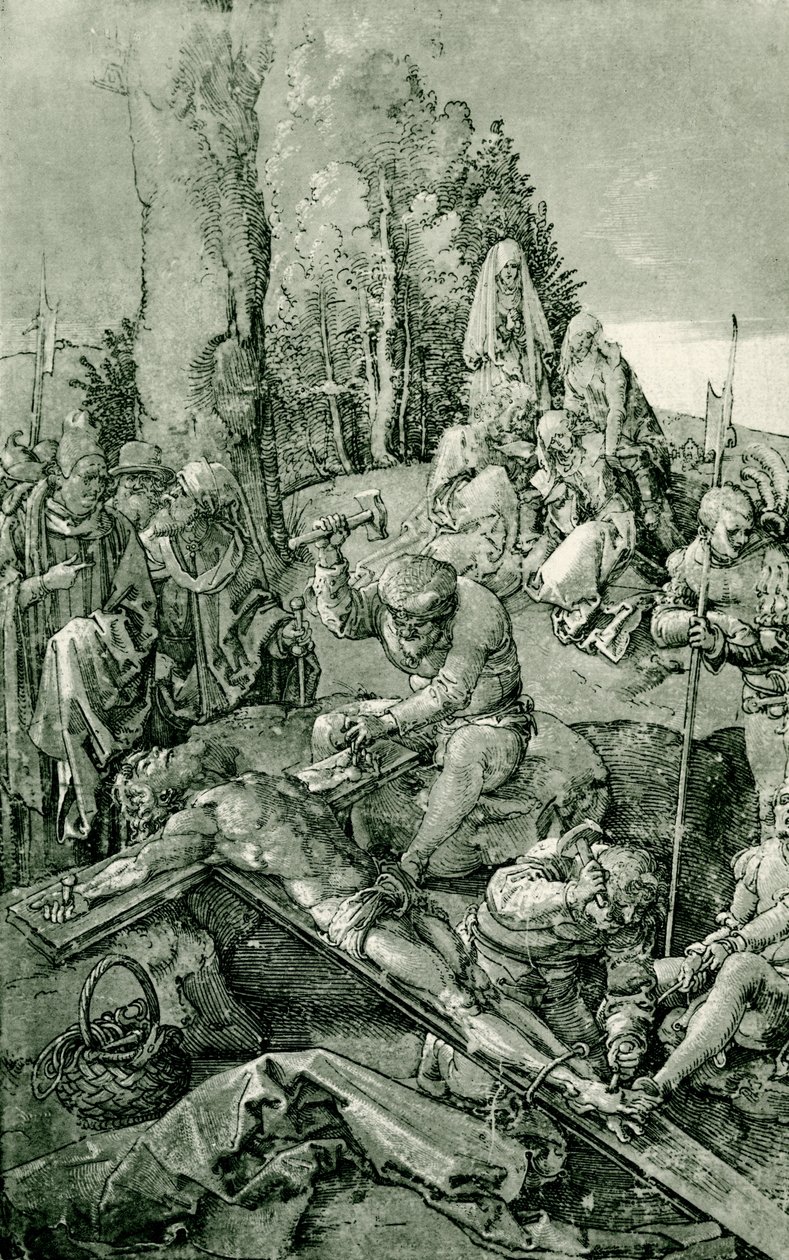 Krisztust a keresztre szegezték alkotó: Albrecht Dürer