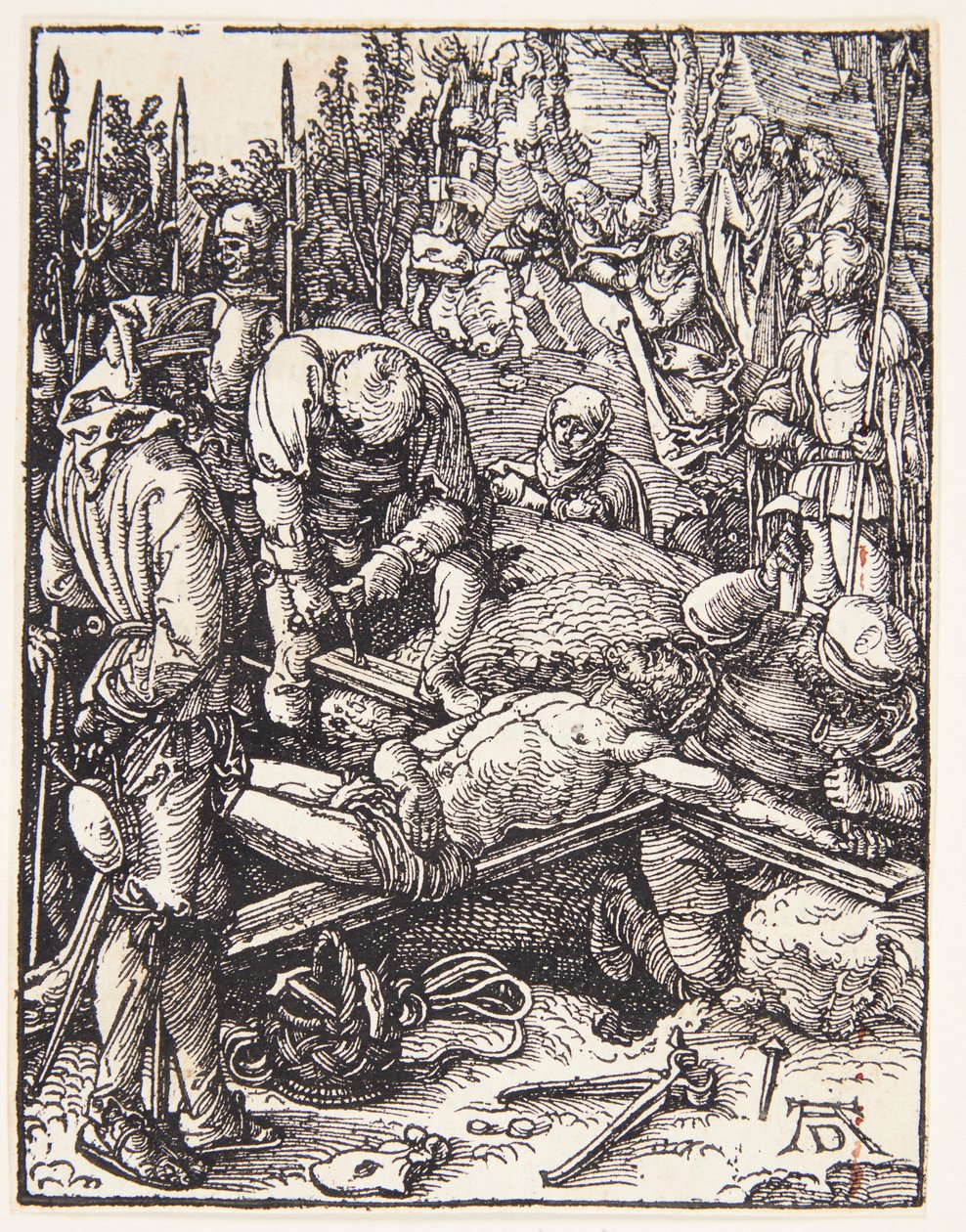Krisztus a keresztre szegezve alkotó: Albrecht Dürer