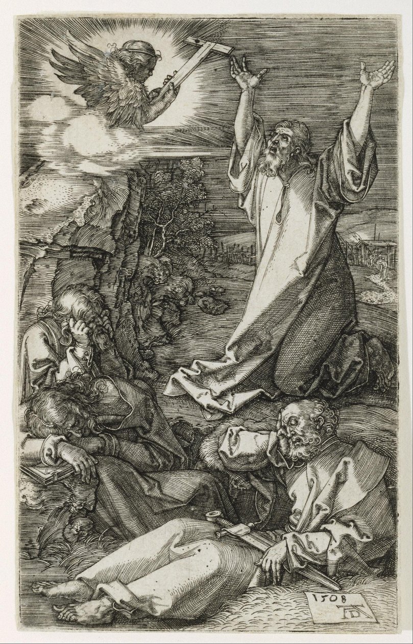 Krisztus az Olajfák hegyén alkotó: Albrecht Dürer