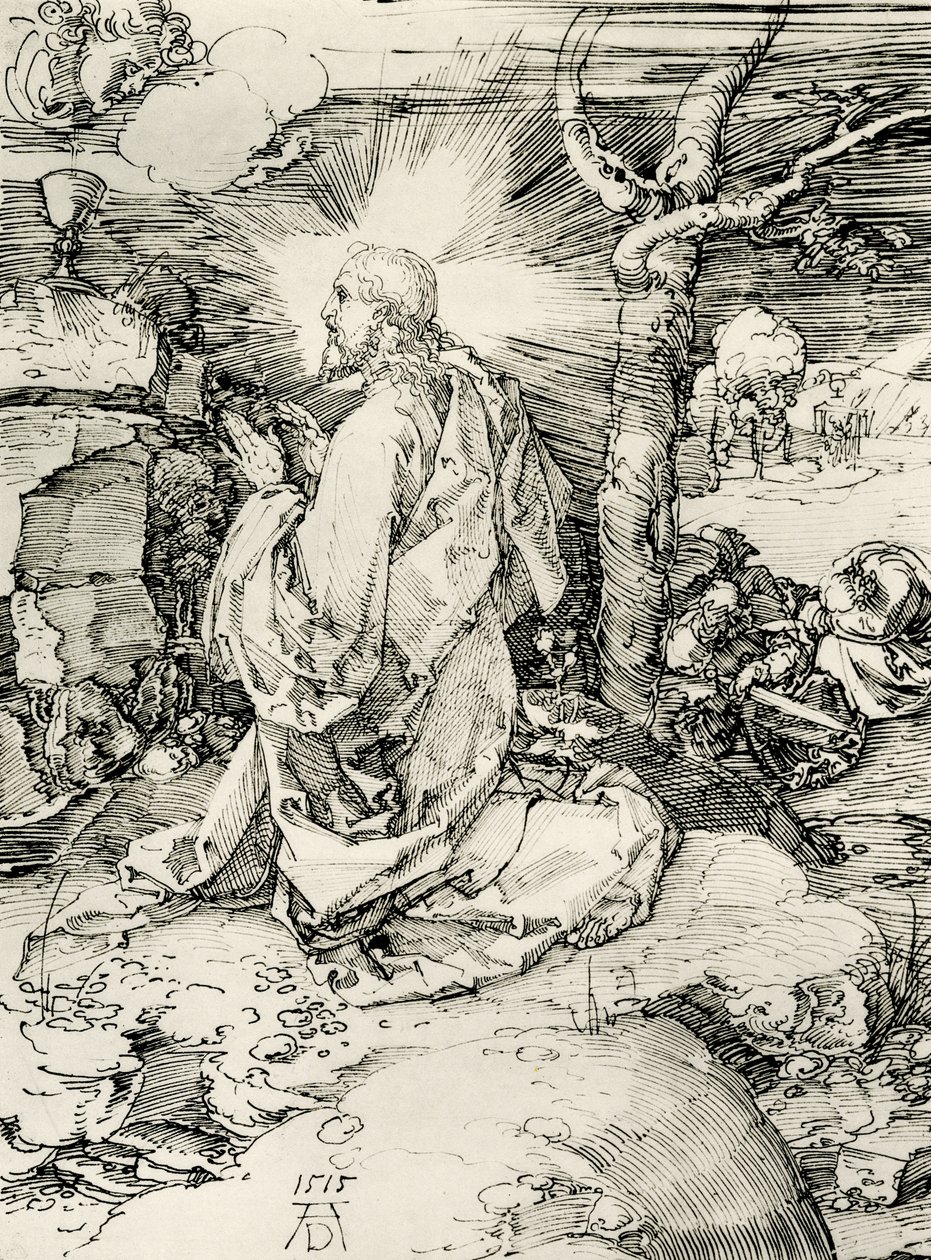 Krisztus az Olajfák hegyén alkotó: Albrecht Dürer
