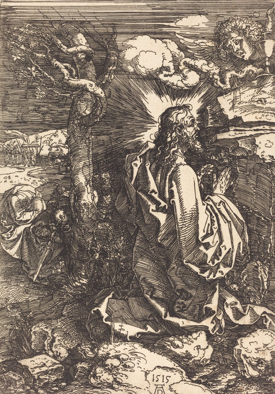 Krisztus az Olajfák hegyén, 1515. alkotó: Albrecht Dürer