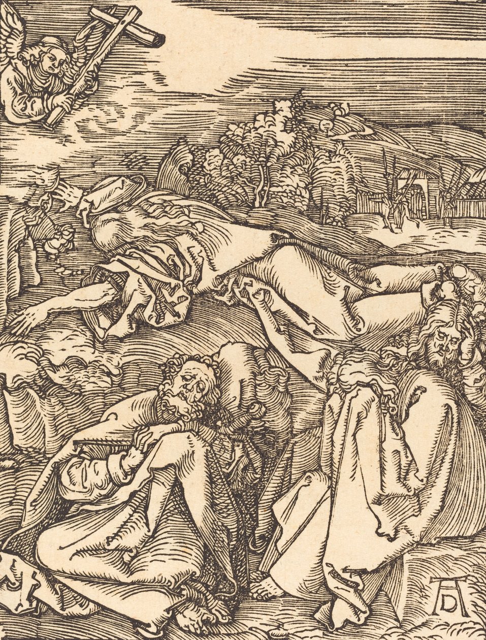 Krisztus az Olajfák hegyén, valószínűleg c. 15091510. alkotó: Albrecht Dürer
