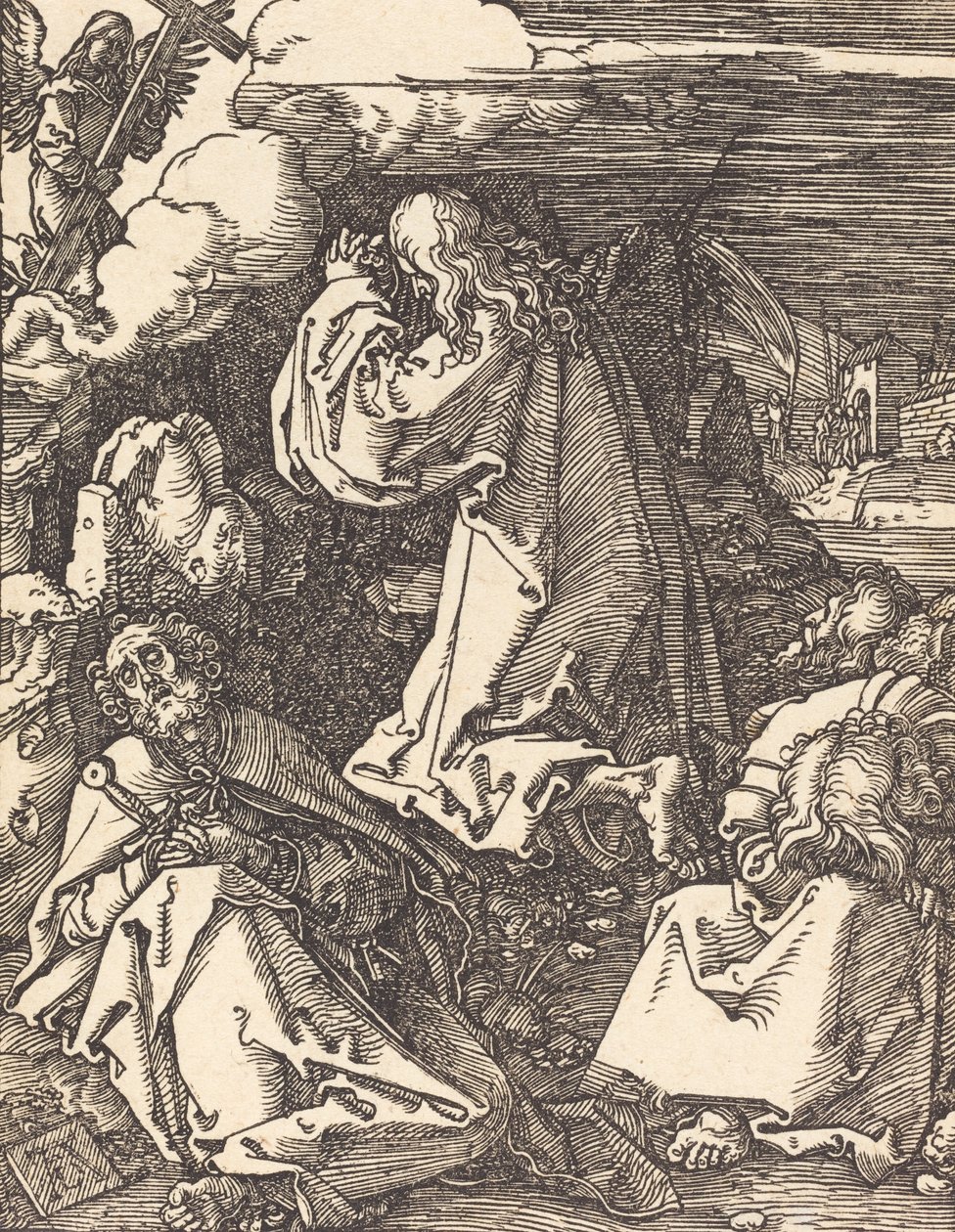 Krisztus az Olajfák hegyén, valószínűleg c. 15091510. alkotó: Albrecht Dürer