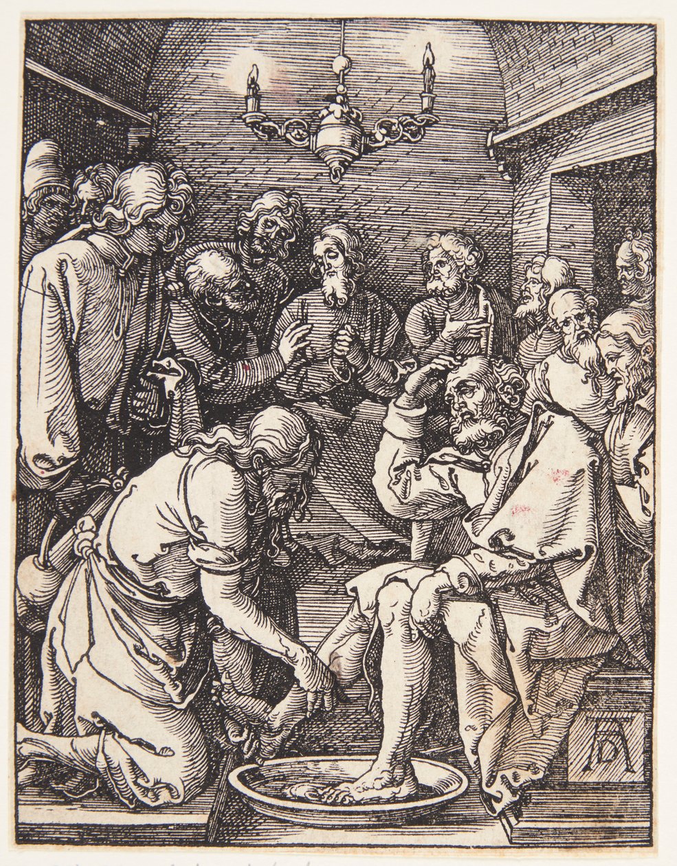 Krisztus megmossa Szent Péter lábát alkotó: Albrecht Dürer