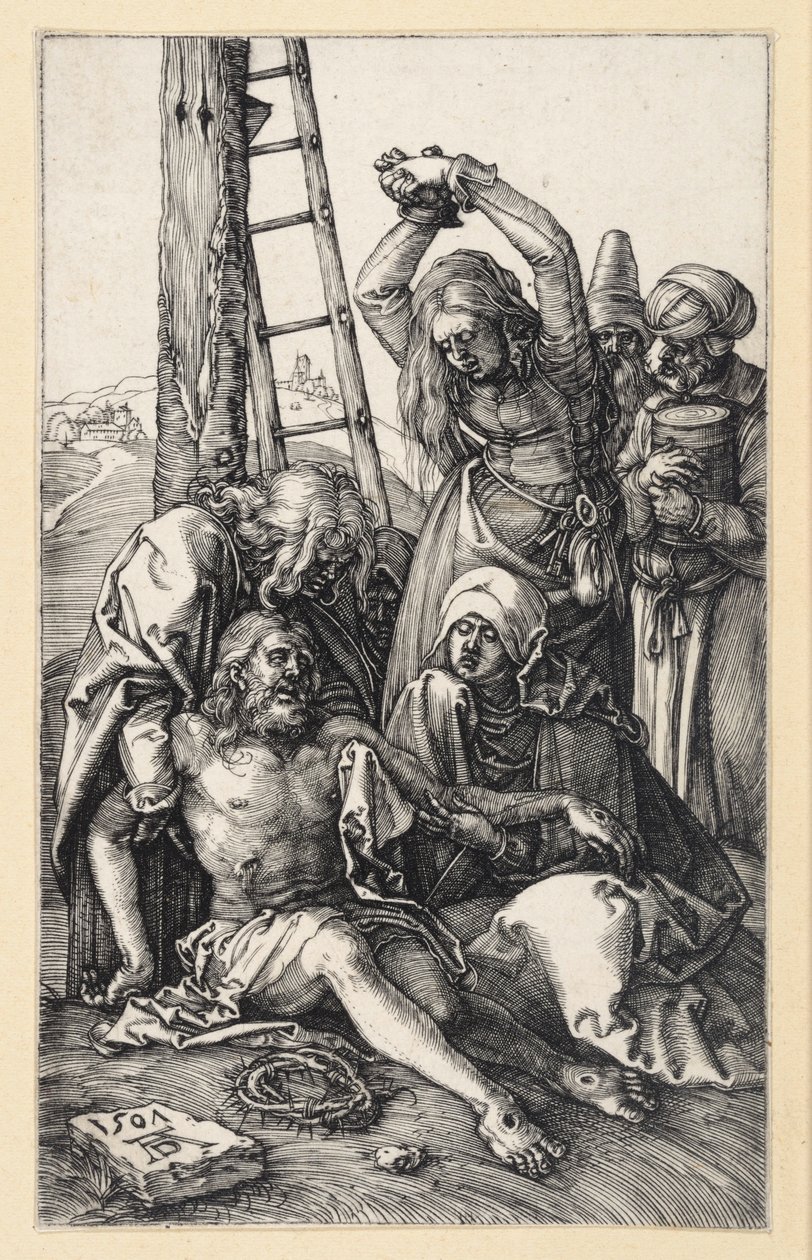 Krisztus siratása (Rézmetszet-passió) alkotó: Albrecht Dürer