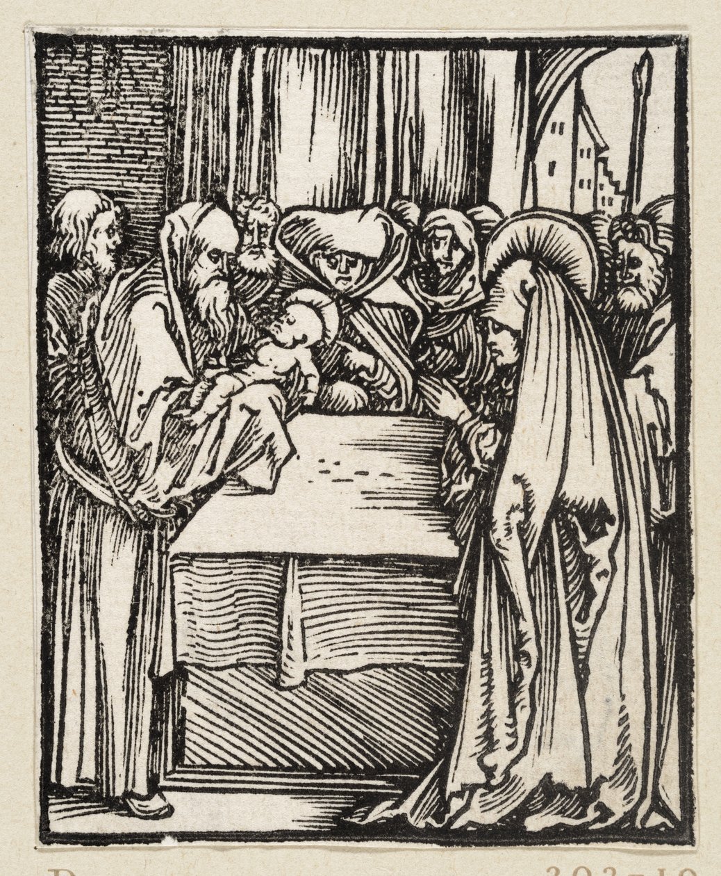 Krisztus bemutatása a templomban (43 vallási téma) alkotó: Albrecht Dürer