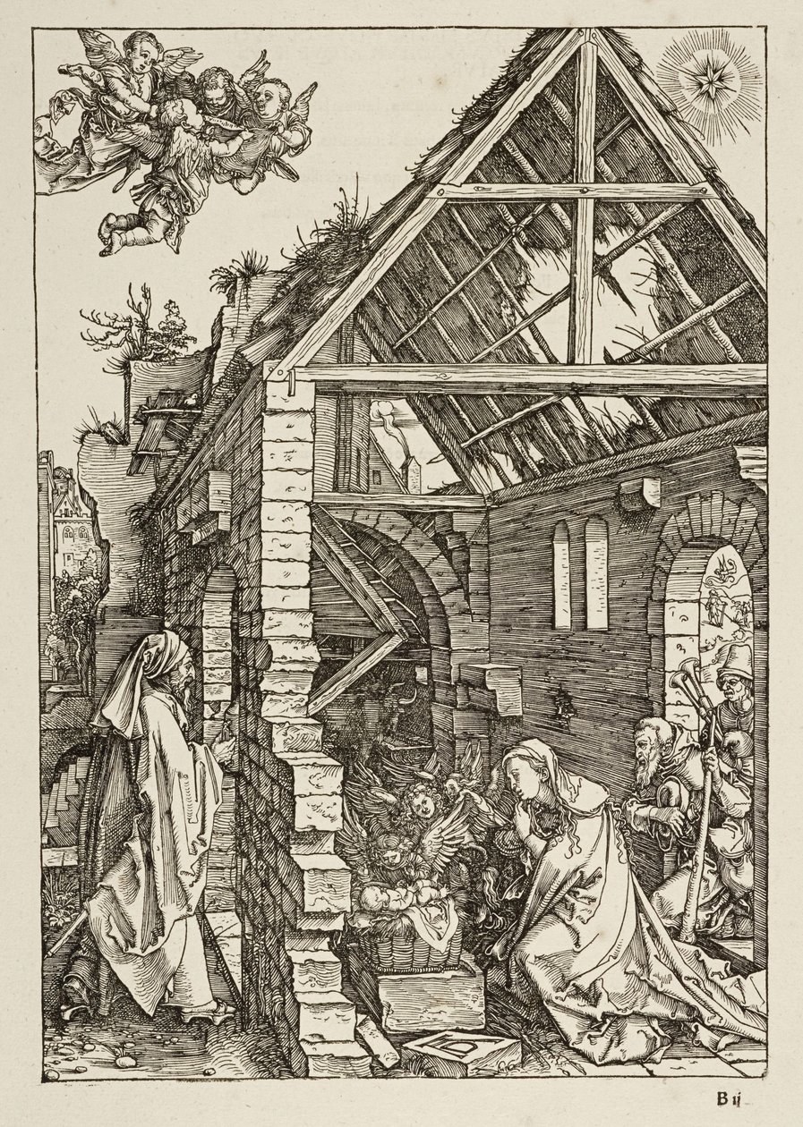 Krisztus születése (Mária élete) alkotó: Albrecht Dürer