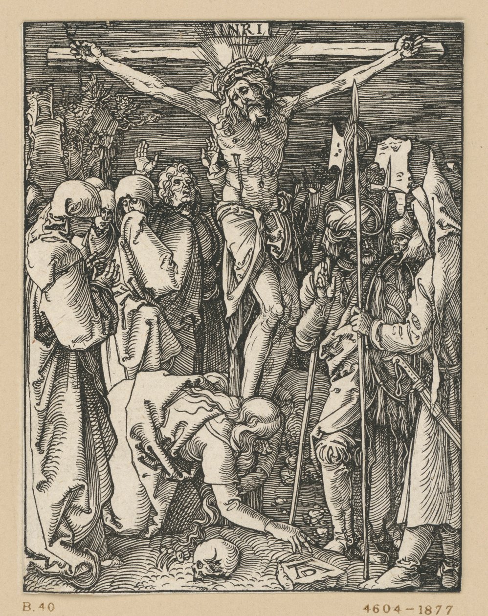 Krisztus keresztre feszítése (Kis passió) alkotó: Albrecht Dürer
