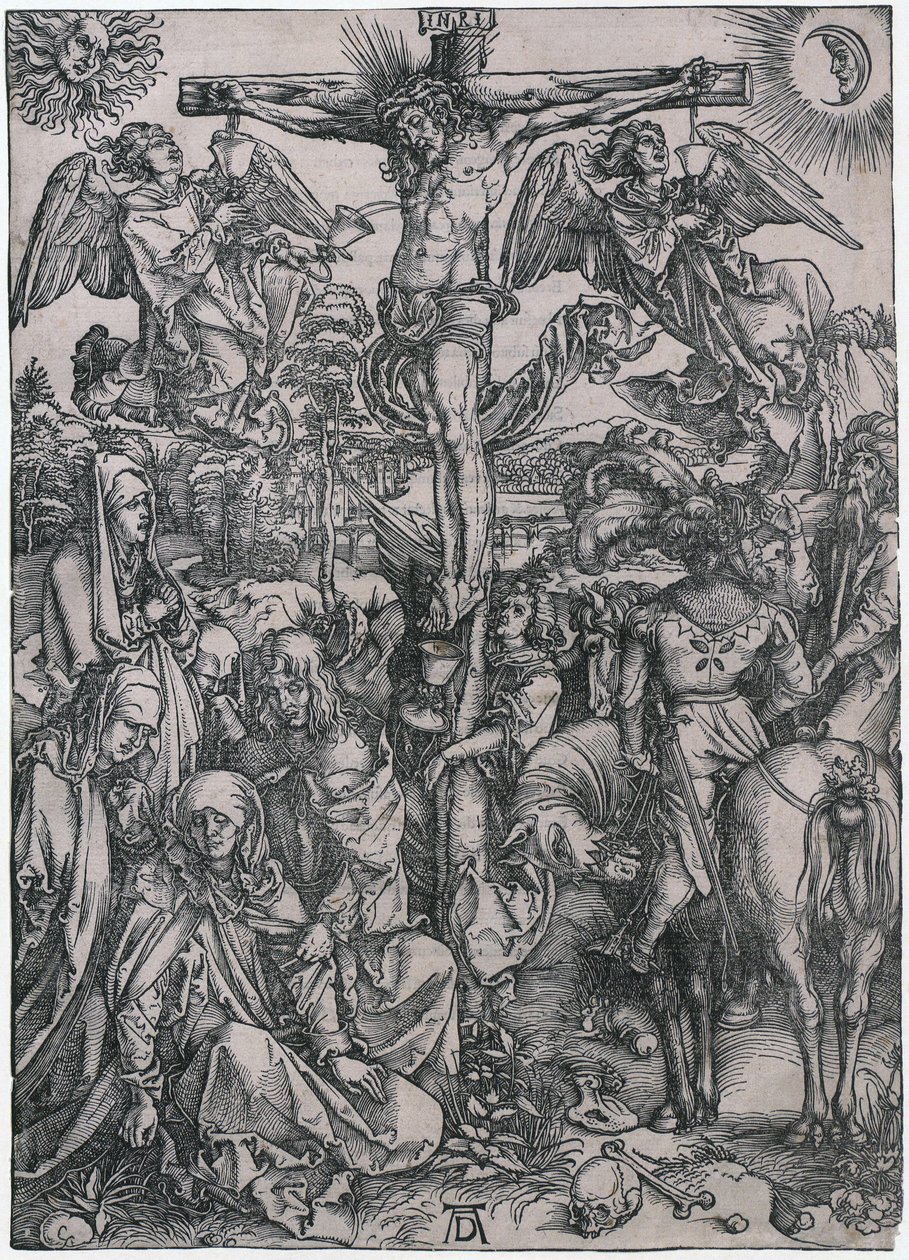 Krisztus a kereszten, a „Nagy Passió” sorozat 8. lapja alkotó: Albrecht Dürer