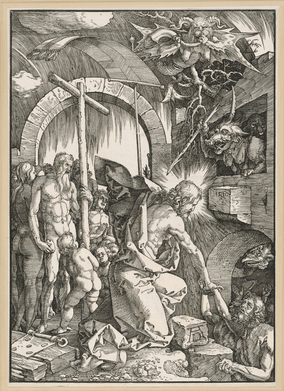 Krisztus a pokol tornácán (Nagy passió) alkotó: Albrecht Dürer