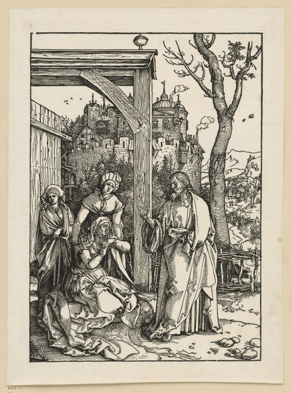 Krisztus búcsút vesz anyjától (Mária élete) alkotó: Albrecht Dürer