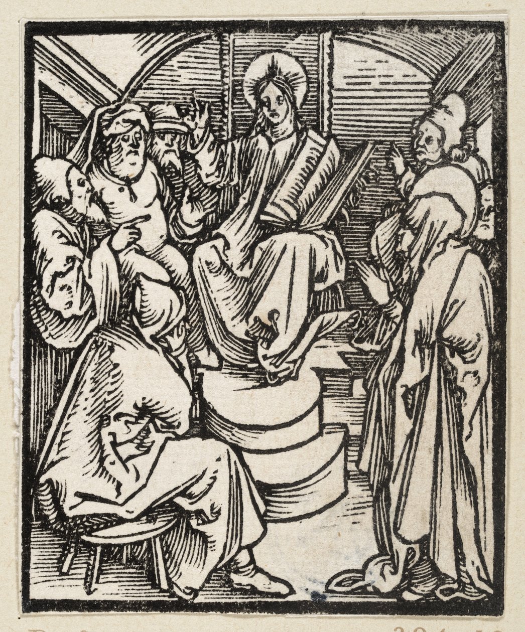 Krisztus a tudósok között (43 vallásos téma) alkotó: Albrecht Dürer