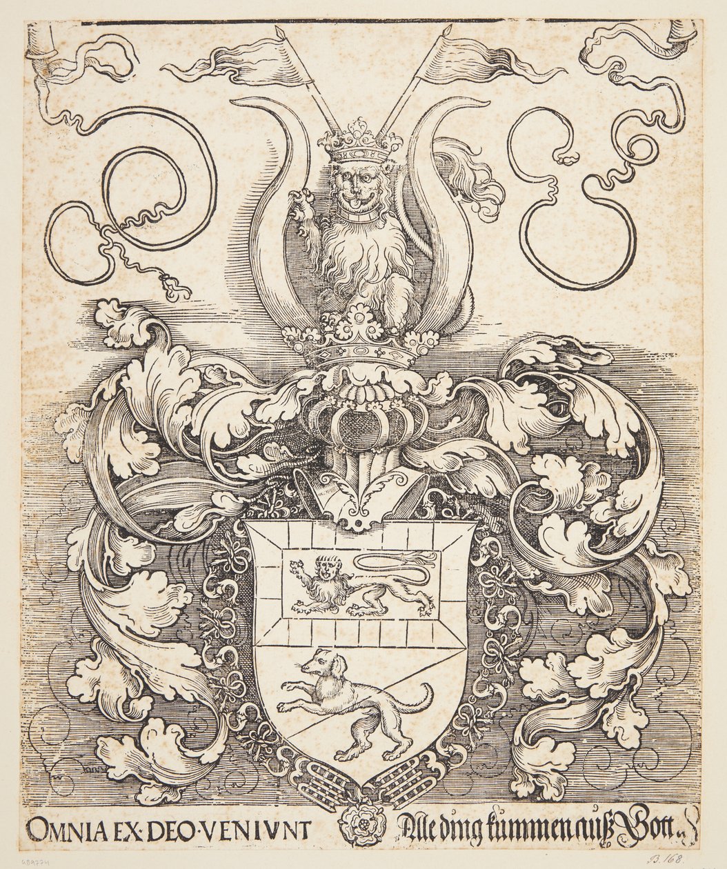 Lorenz Staiber címere alkotó: Albrecht Dürer