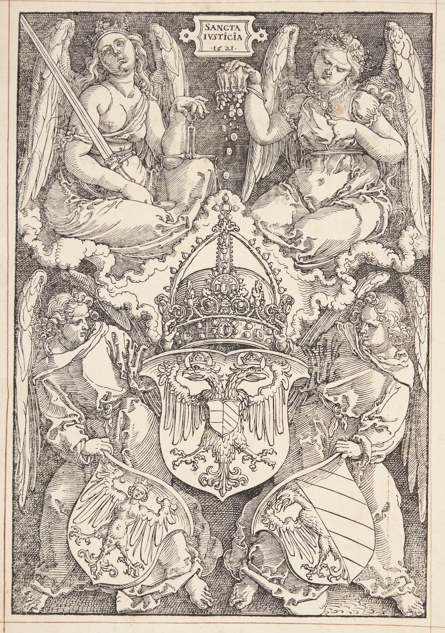 A Birodalom és Nürnberg városának címere alkotó: Albrecht Dürer