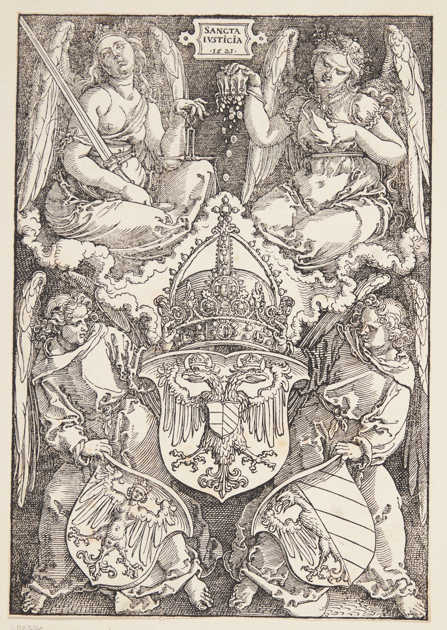 A Birodalom és Nürnberg városának címere alkotó: Albrecht Dürer