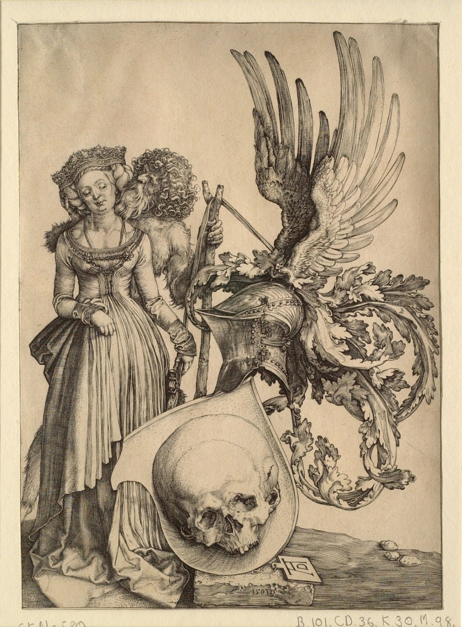 Címer koponyával alkotó: Albrecht Dürer