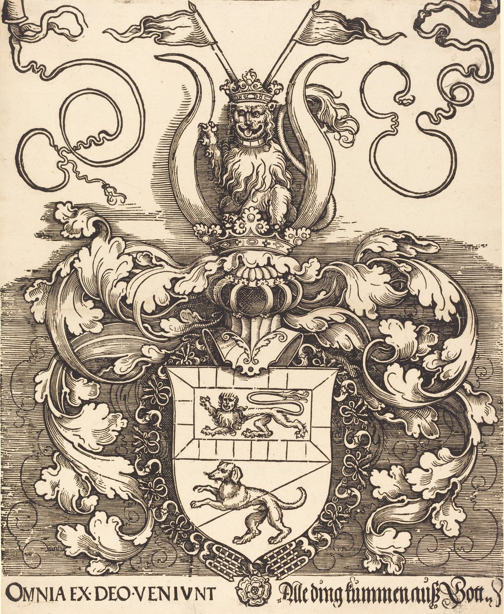 Lorenz Staiber címere, valószínűleg 15201521. alkotó: Albrecht Dürer